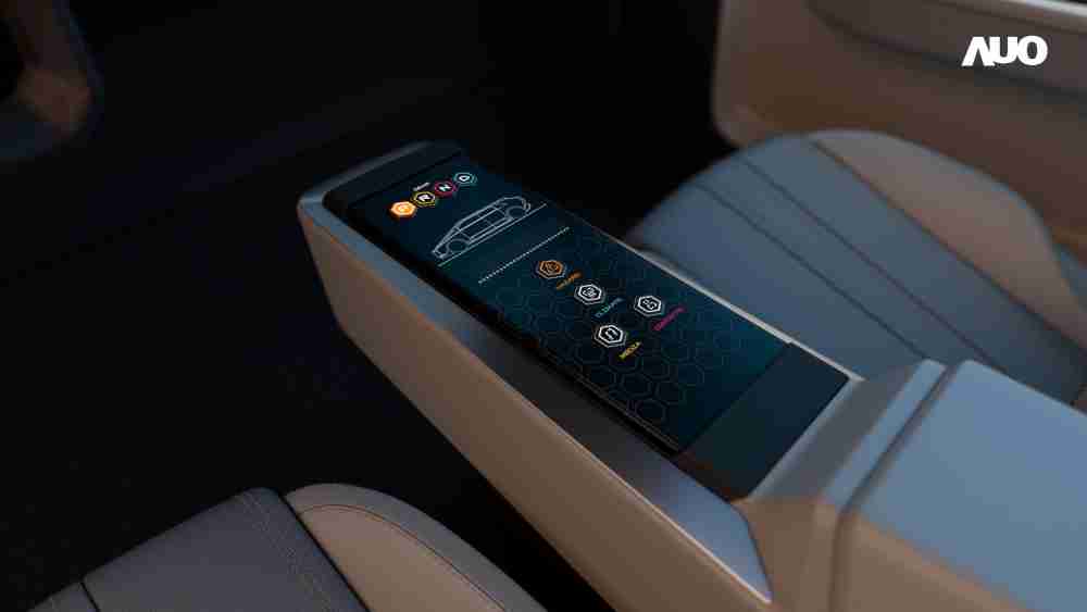 糖果派对以人性化设计打造多变形态中控显示(Morphing Center Control)，，不使用时仅平面显示信息，，，，进行操作时，，，，显示器则会动态隆起，，，转变成3D实体按钮，，，并有触觉回馈，，，展示人机互动新体验